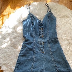 Denim romper